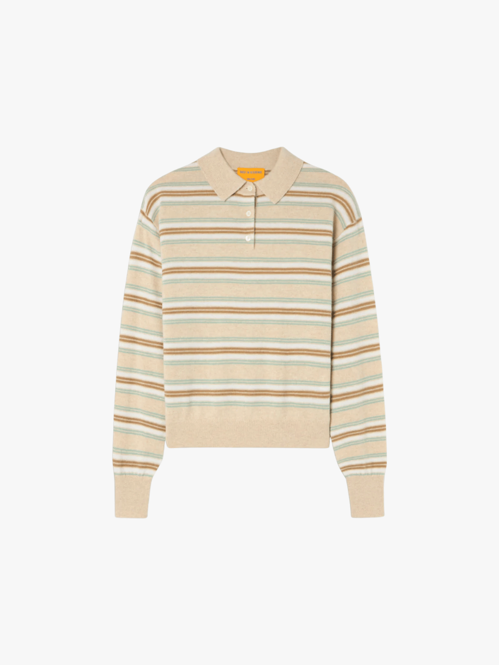 Collegiate Stripe Polo, Sandstone Combo