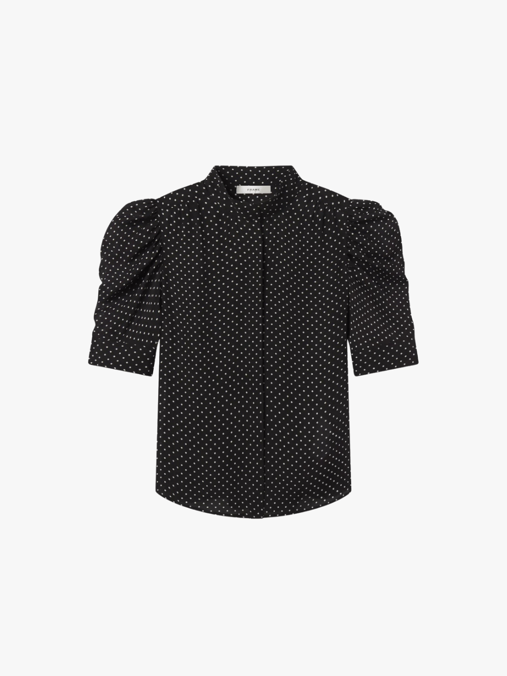 FRAME The Gillian Top Schwarz Multi Damenbluse
