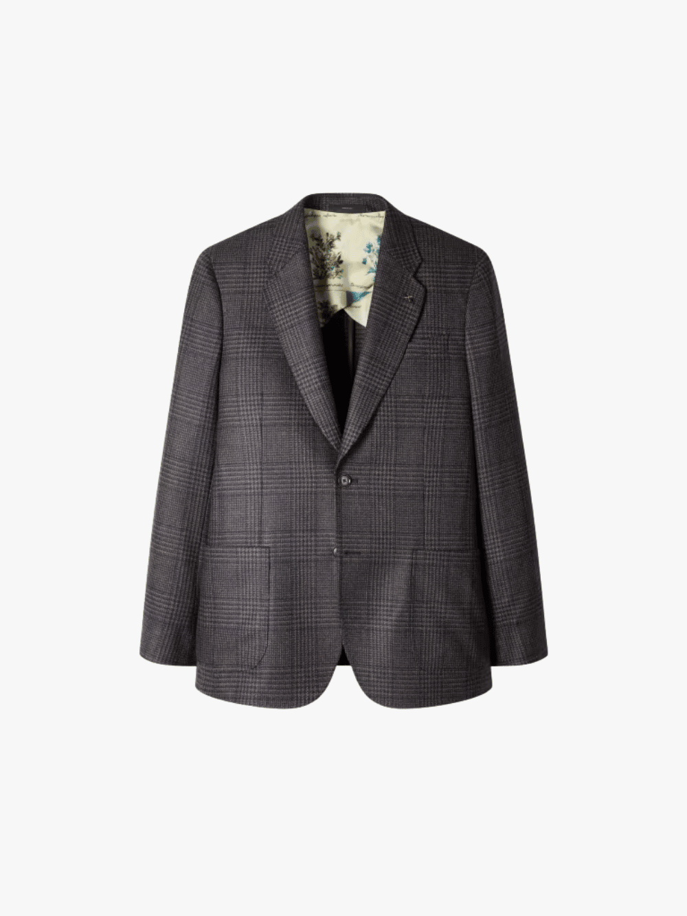 Paul Smith Dream Tweed Wool-Silk Blazer Navy and Brown Herren