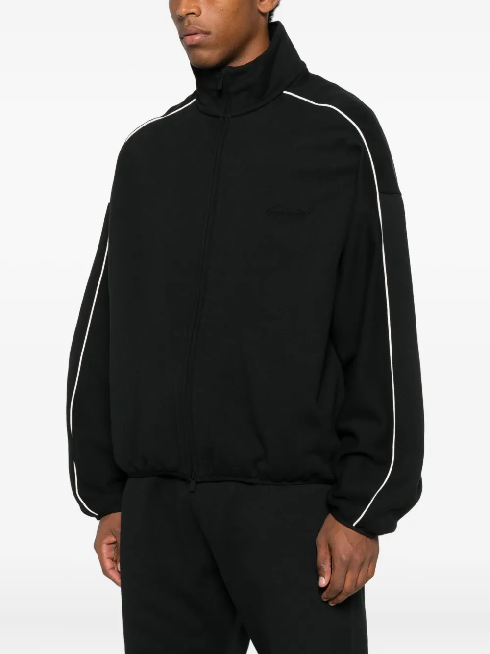 FEAR OF GOD ESSENTIALS Jacke mit Streifendetail Schwarz Herren