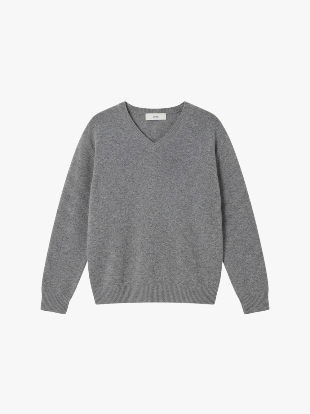 Dunst Cashmere V-Neck Sweater Grey Men