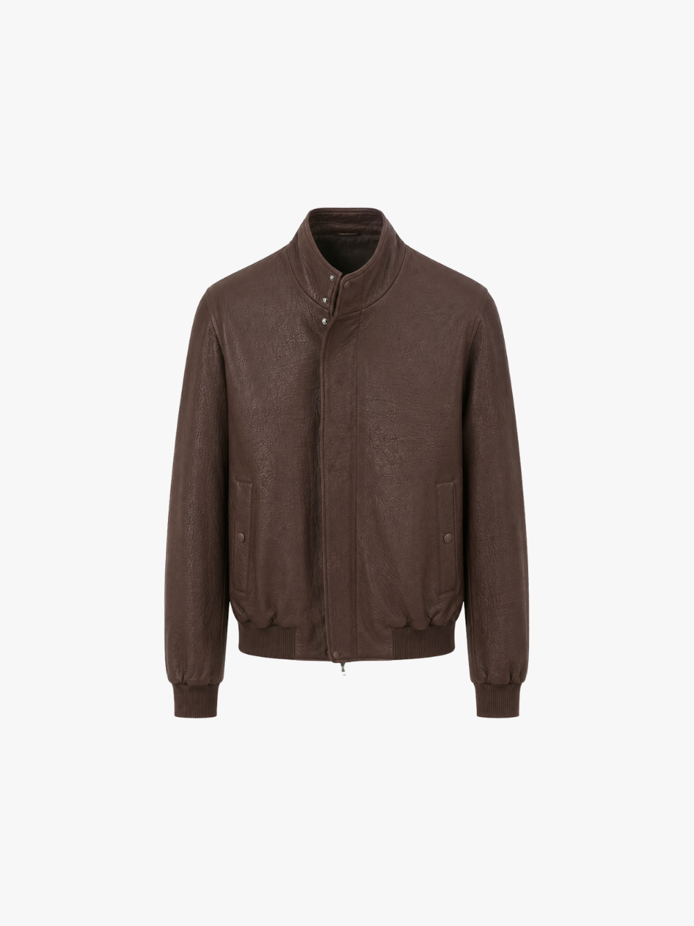 Lardini Lederjacke Dunkelbraun Herren