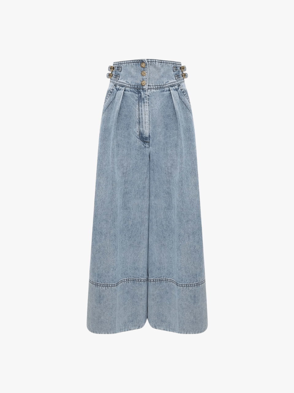 ZIMMERMANN Jeans-Culottes mit hohem Bund Blau Damen