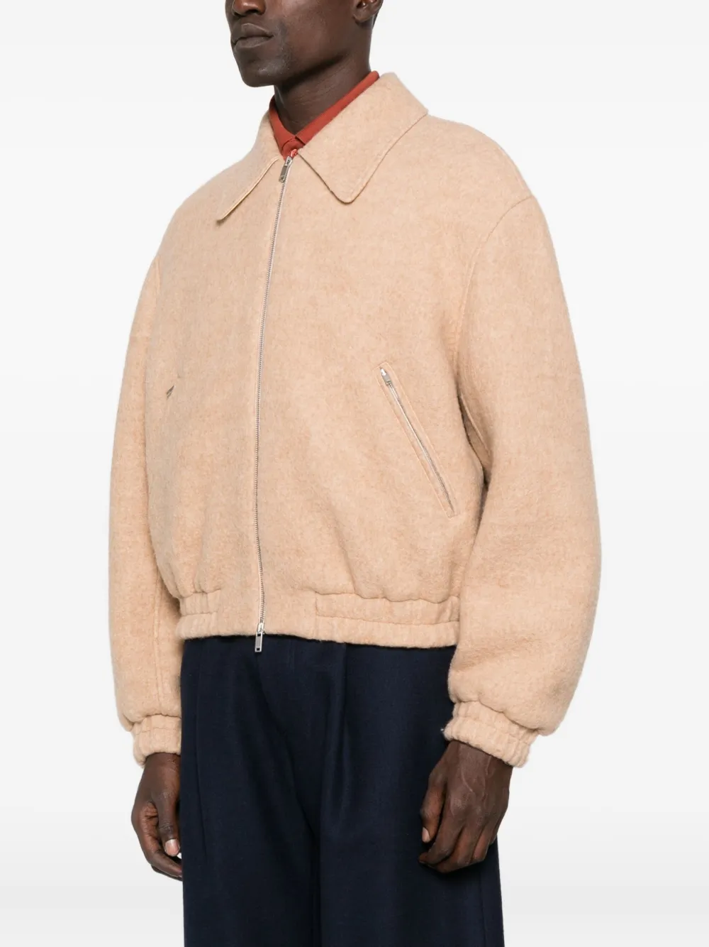Jil Sander Bomberjacke mit Reißverschluss Rosa Herren Jil Sander Bomberjacke mit Reißverschluss Rosa Herren