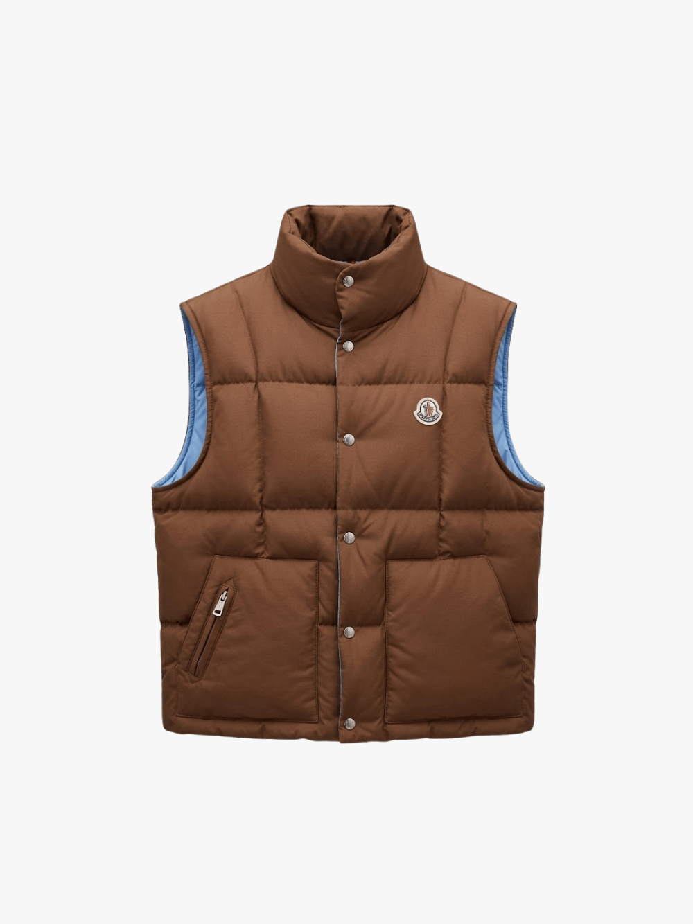 Moncler Brumelune Down Vest Brown Men