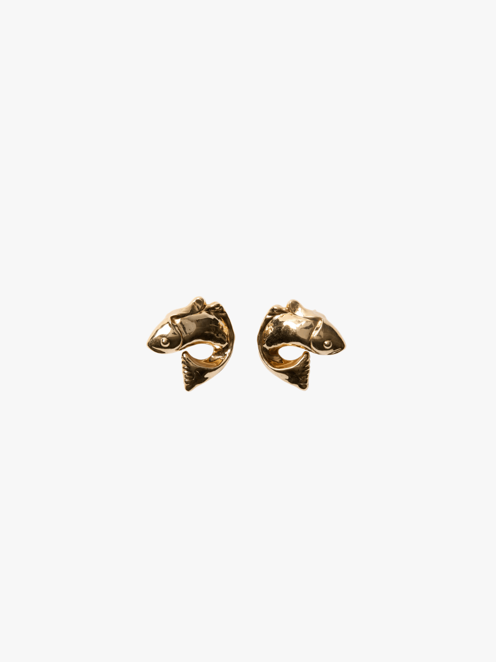 Jacquemus Les Boucles Poisson Gold Damen Ohrringe
