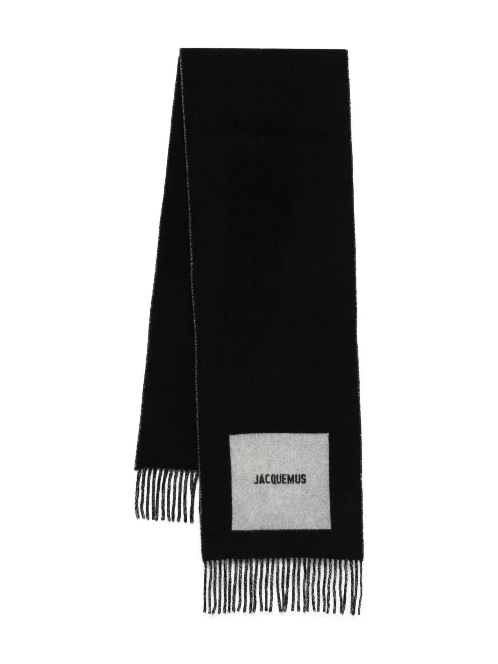 Jacquemus Der Rond Carré Schal Schwarz Herren