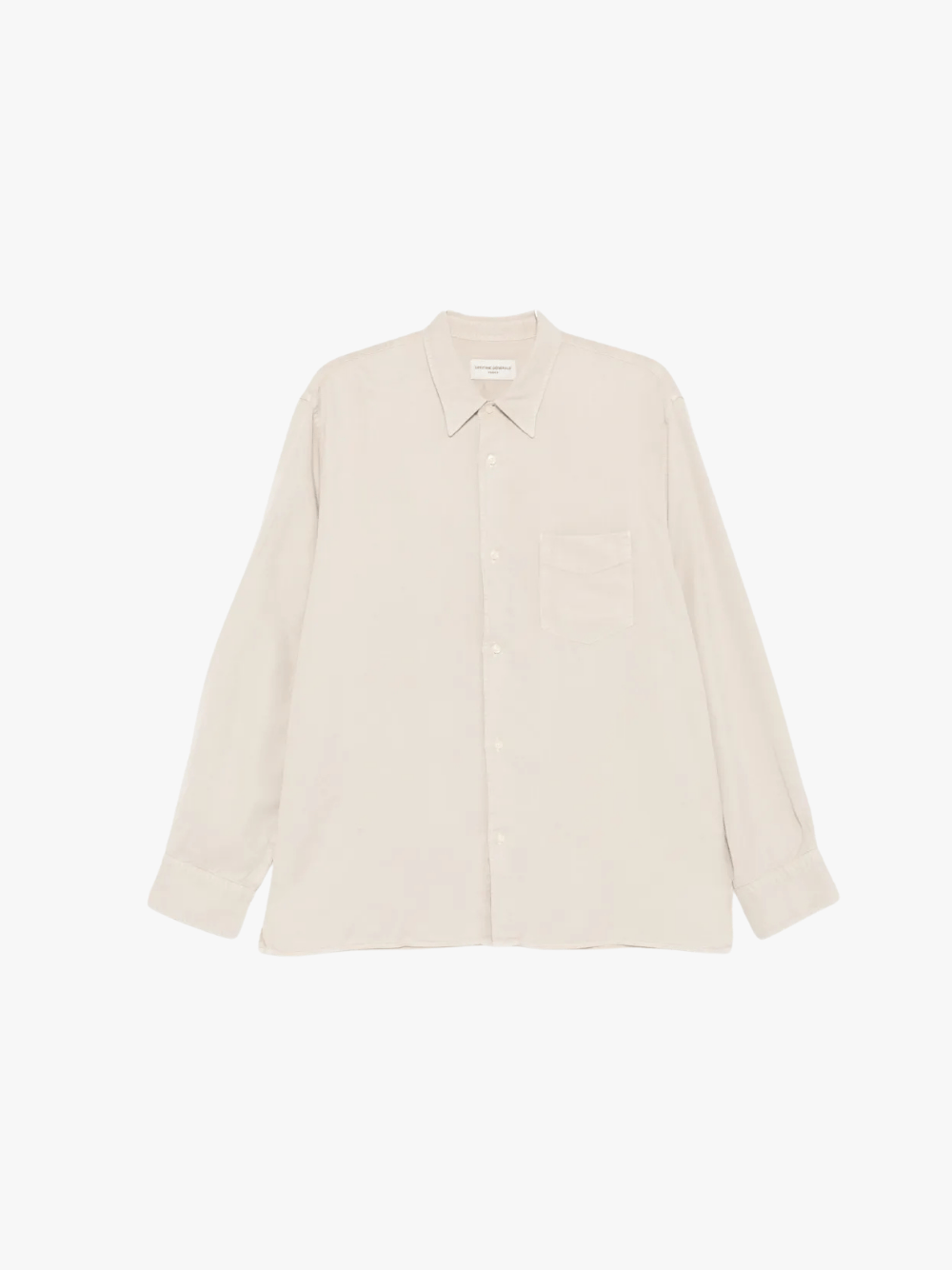 Officine Générale Shirt with Chest Pocket Beige Men Officine Générale Shirt with Chest Pocket Beige Men