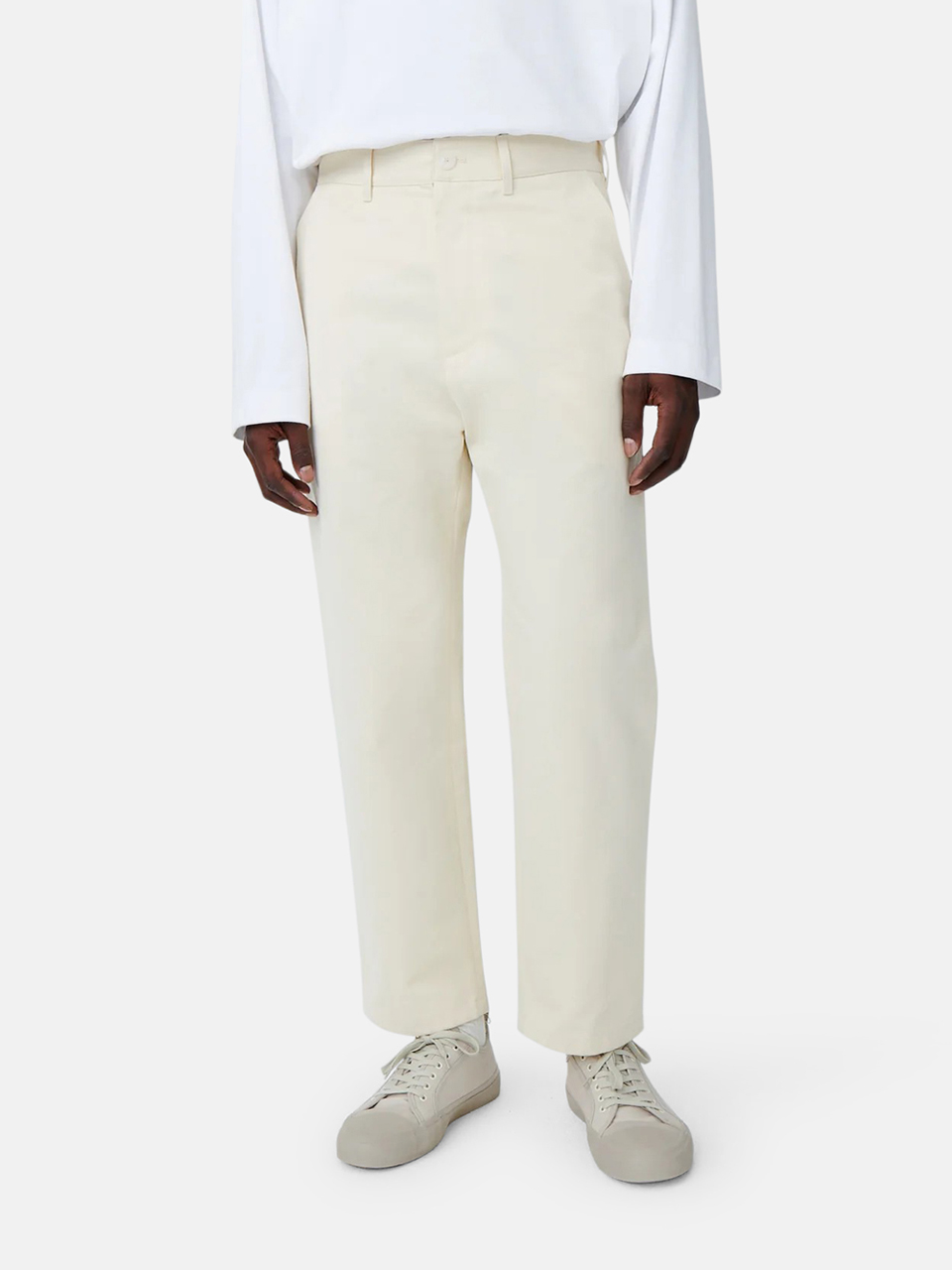 Studio Nicholson Bill Trousers Cream Men Studio Nicholson Bill Trousers Cream Men