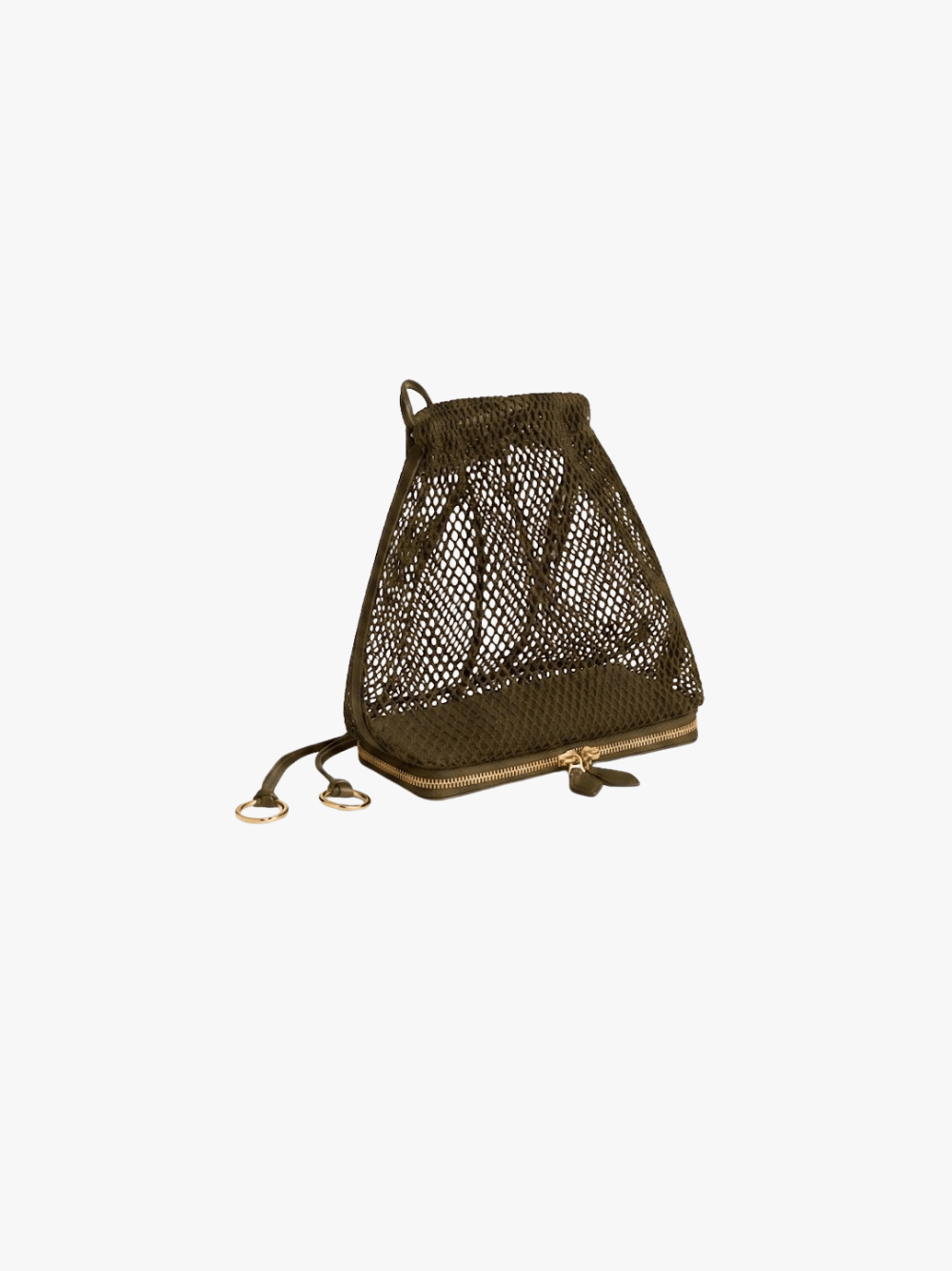 Alaia Tasche Le Pochon aus Netzstoff Olivegrün Damen