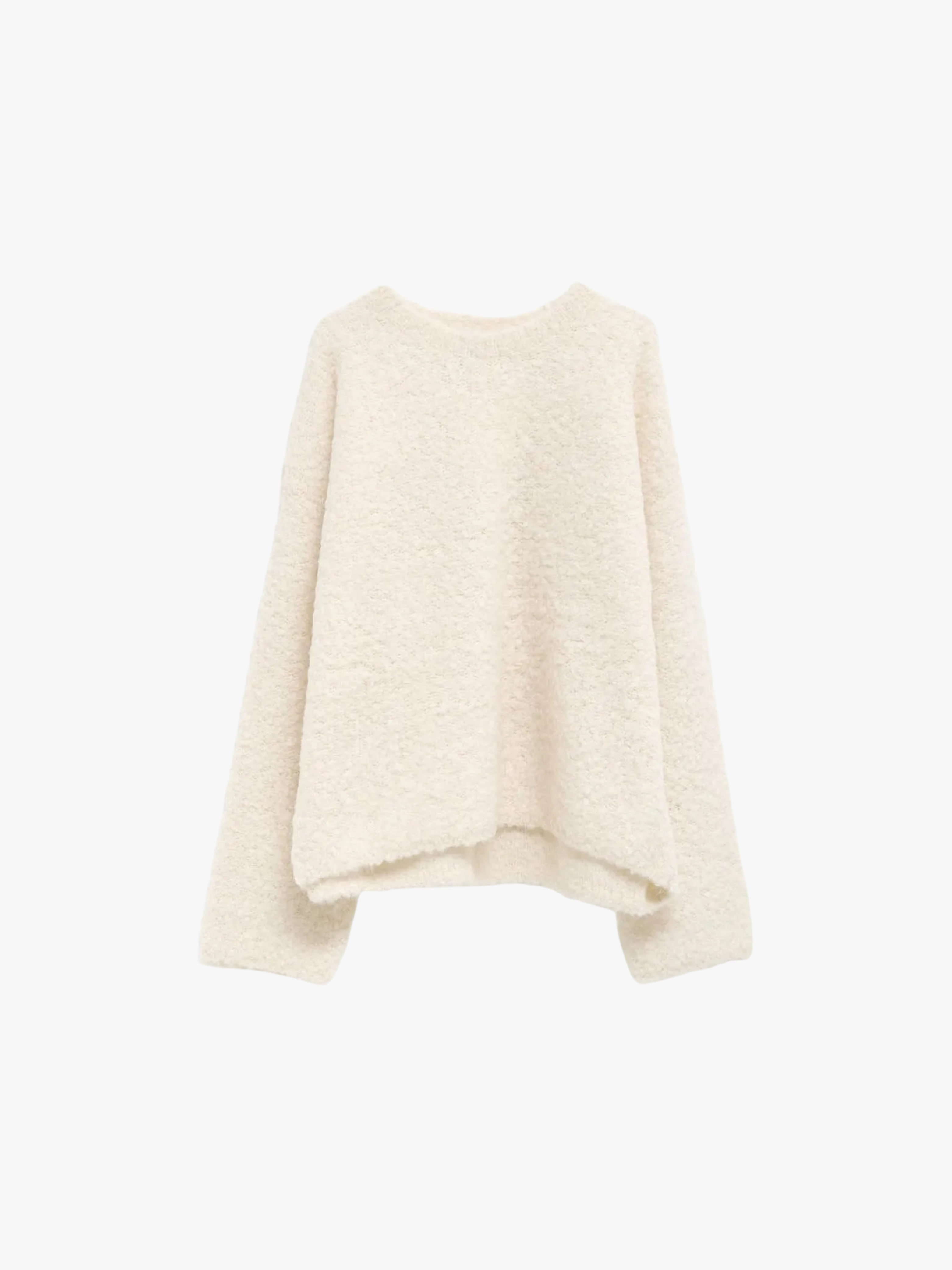 Toteme Pullover aus Bouclé Weiß Damen Toteme Pullover aus Bouclé Weiß Damen