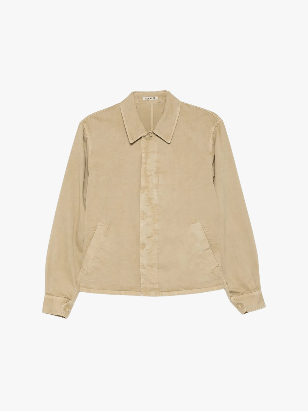 Auralee Garment‑Dyed Finx Light Chino Blouson Beige Herren