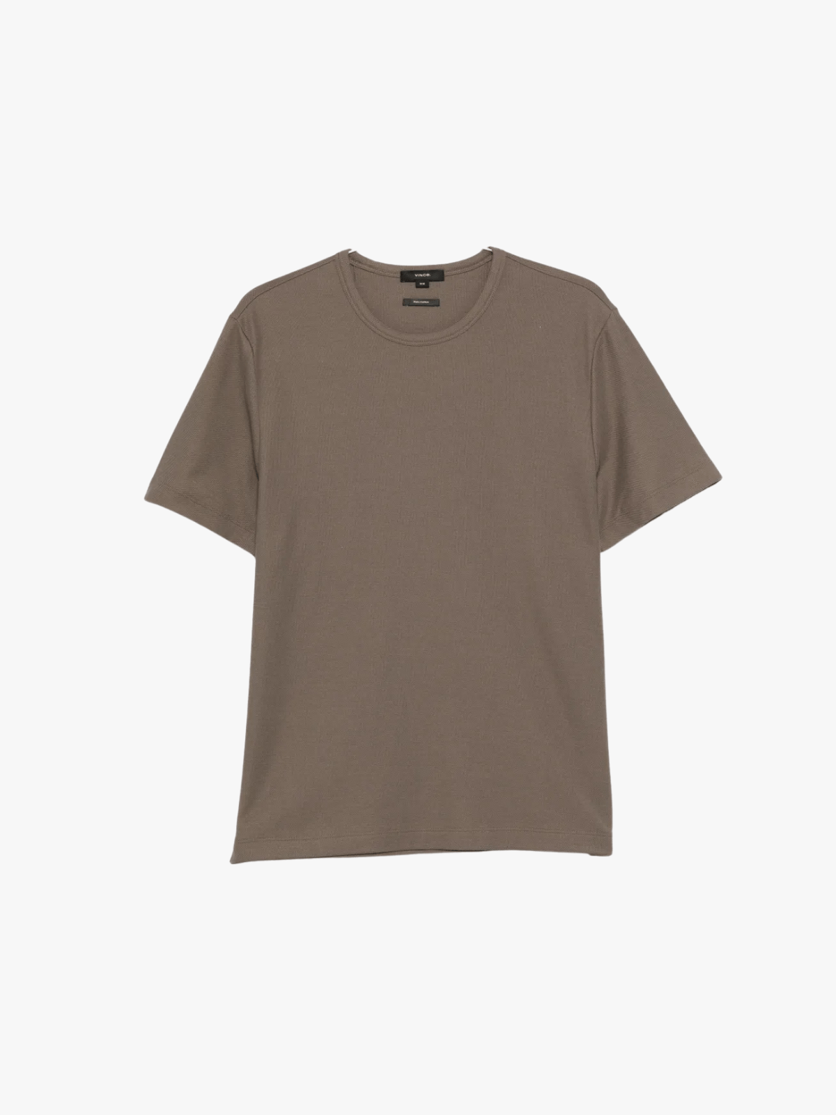 Vince Pima Baumwolle Piqué T-Shirt mit Rundhalsausschnitt Dome Herren