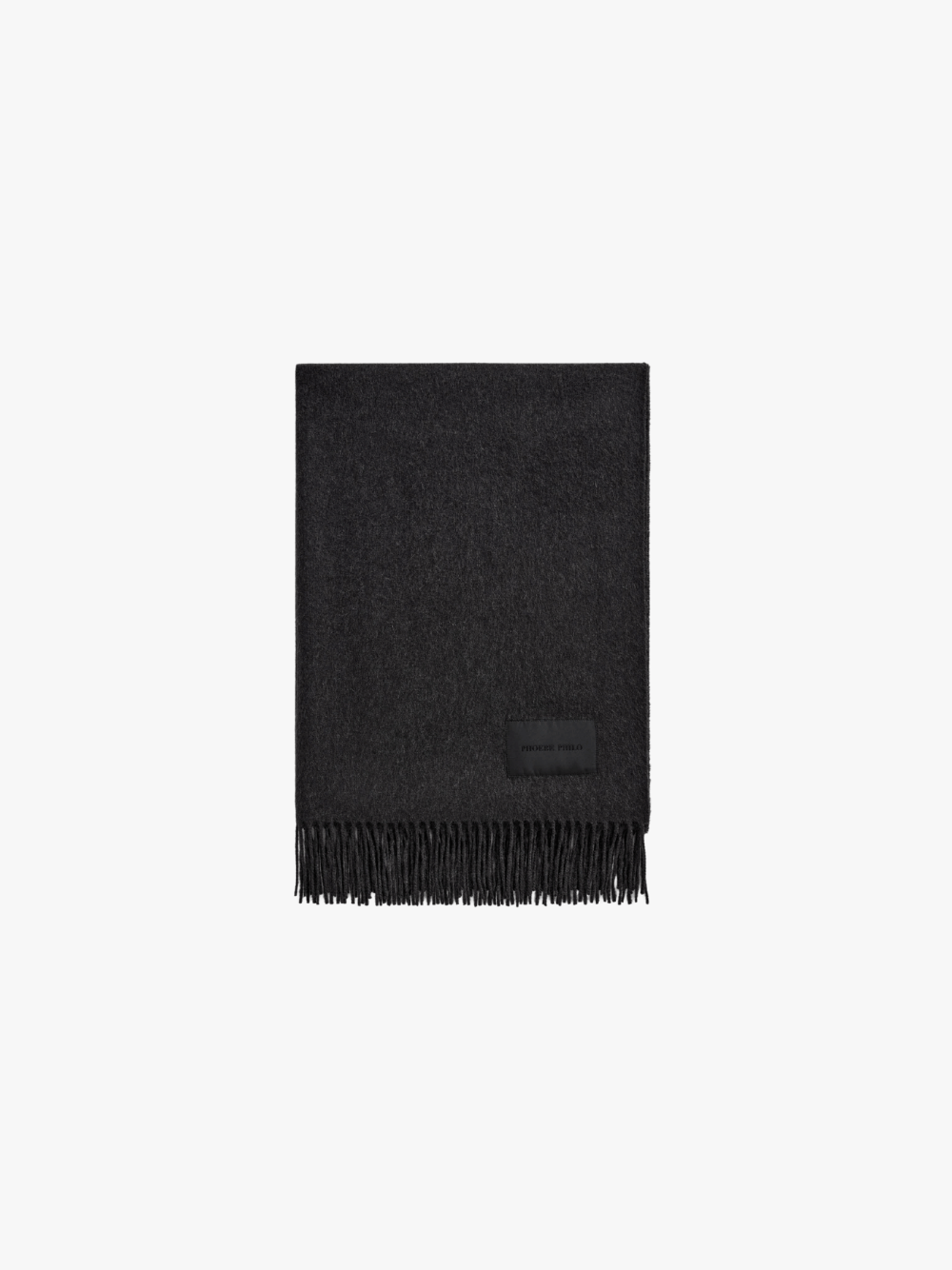 Phoebe Philo Big Fringe Scarf Dark Grey Women's