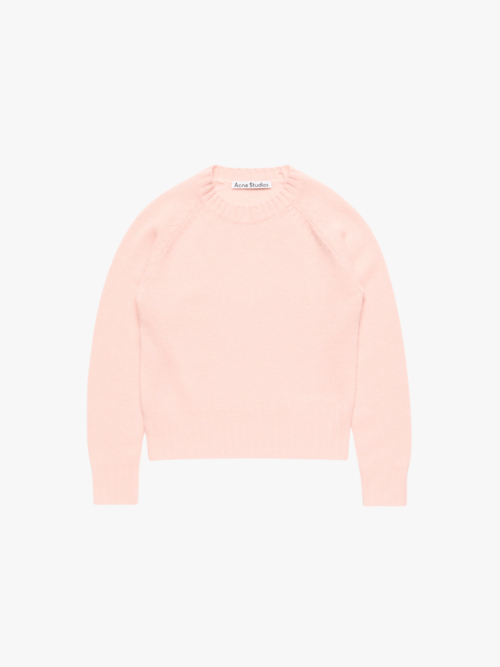 Acne Studios Cashmere Crewneck Sweater Light Rose Pink Women