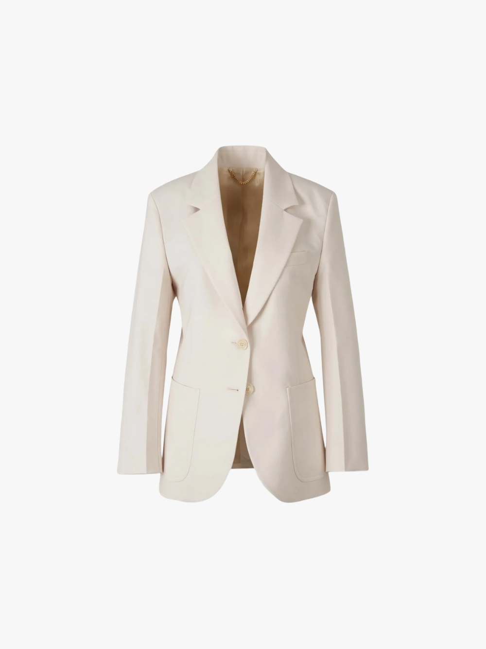 Victoria Beckham Blazer mit seitlichen Taschen Beige Damen