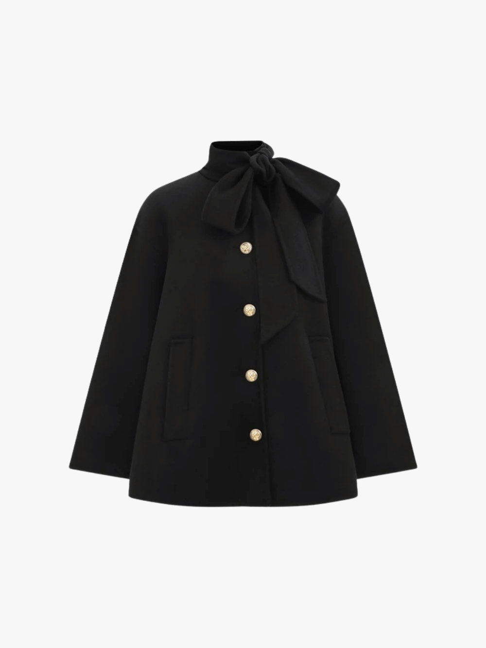 Zimmermann Jacke Wolle Schwarz Damen