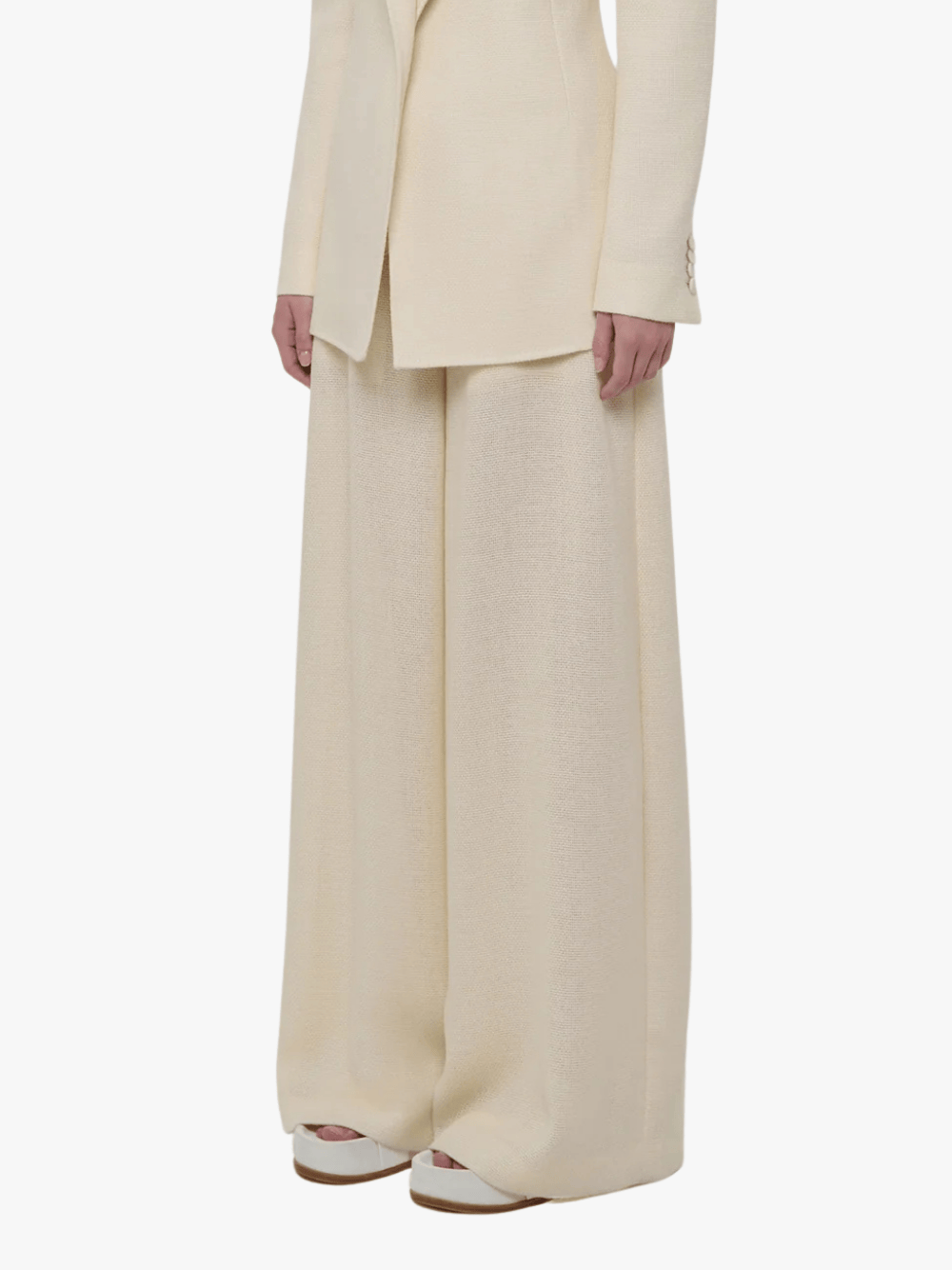 Gabriela Hearst Gelos Hose Elfenbein Damen