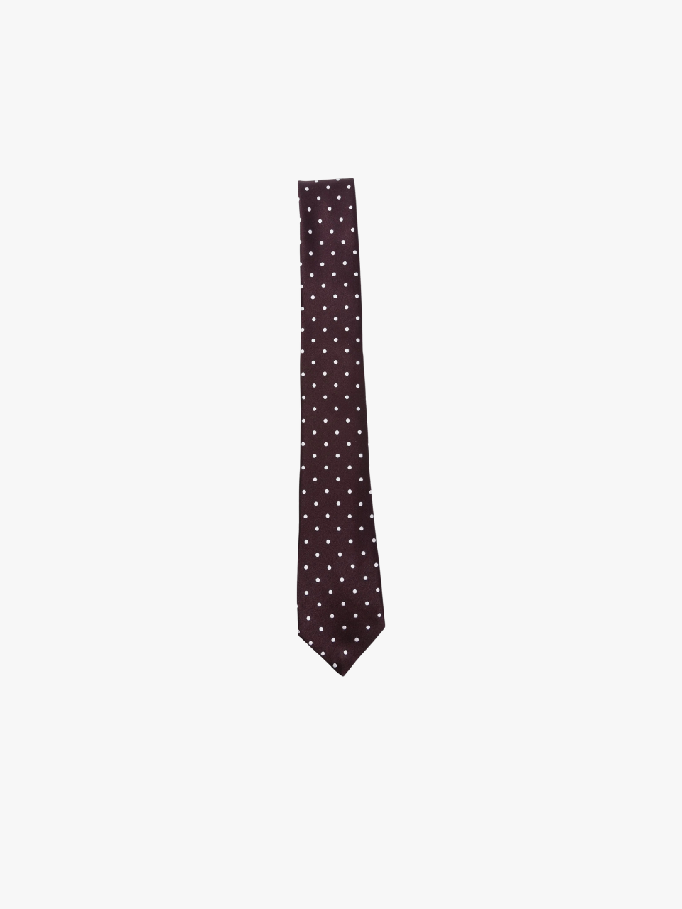 TOM FORD Silk Tie with Polka Dots Purple Men