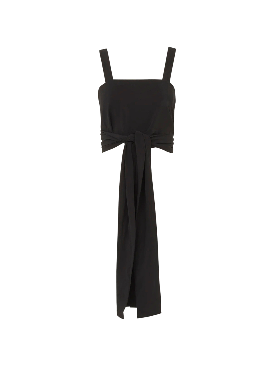 Chlo√© Cropped cr√™pe de chine tank top with lace-up front
