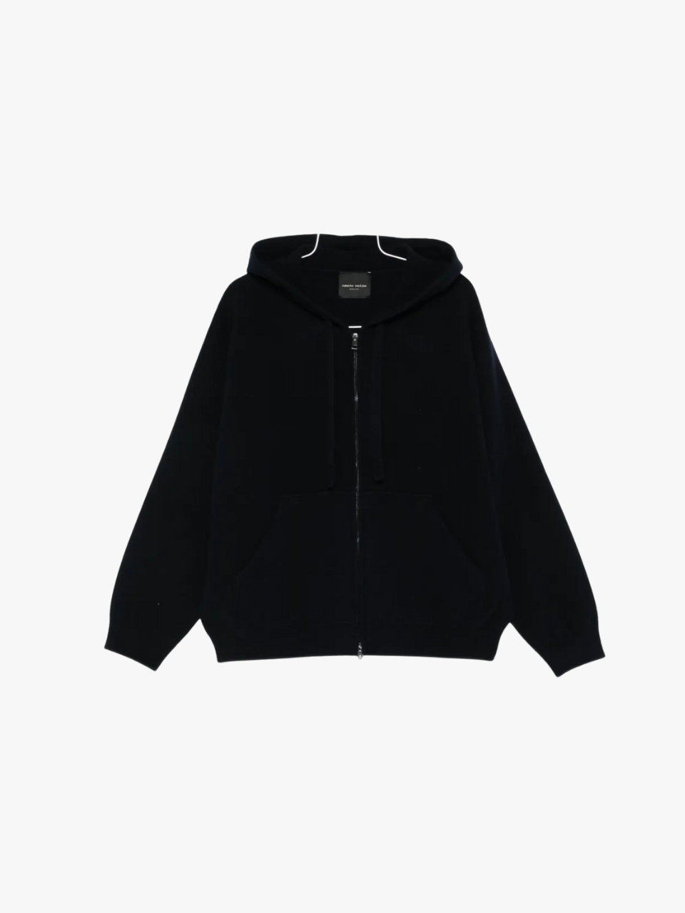 Roberto Collina Kapuzenpullover mit Reißverschluss Marineblau Herren