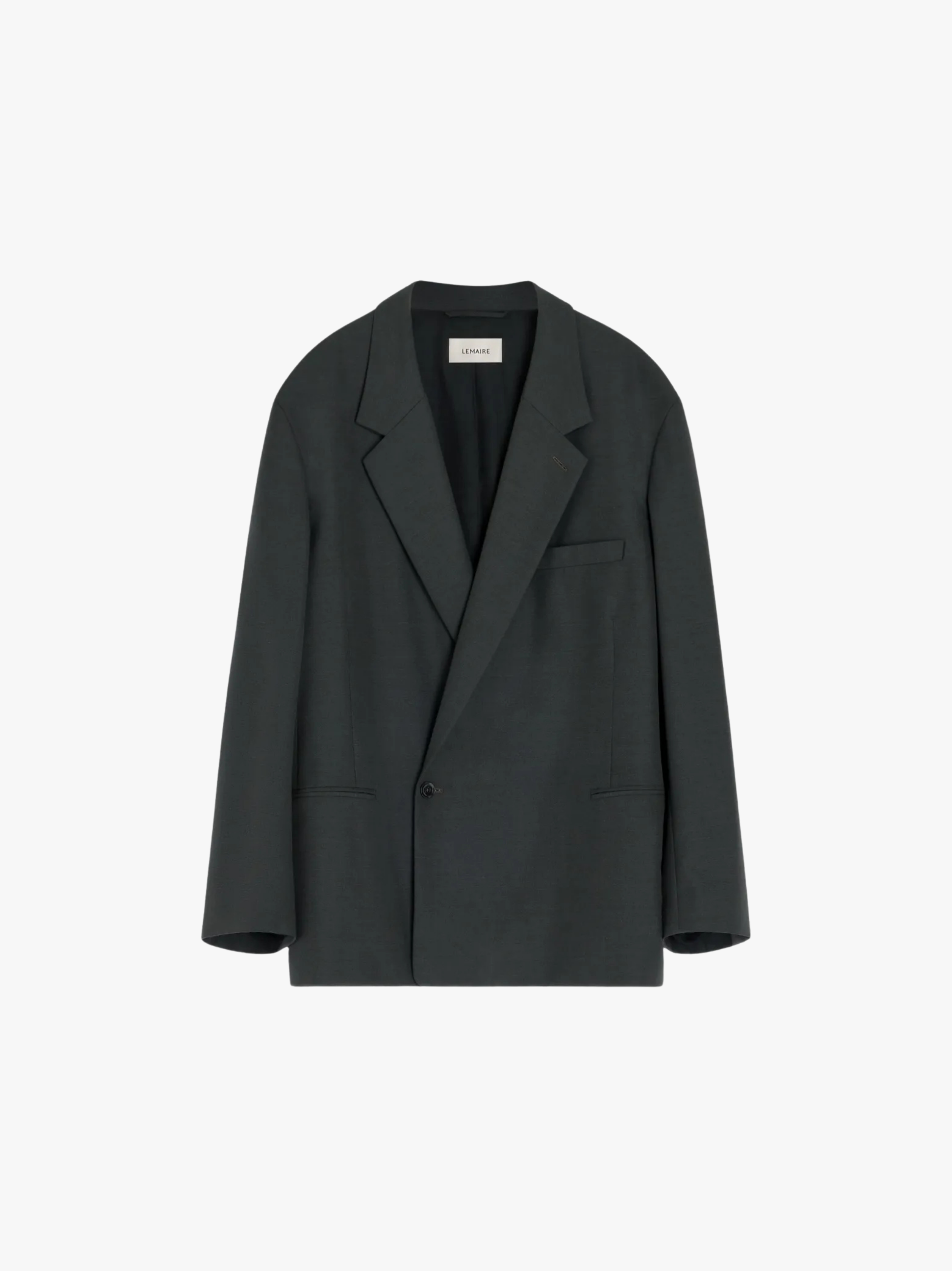 Lemaire Classic Blazer with Crossed Straps Dark Gray Men