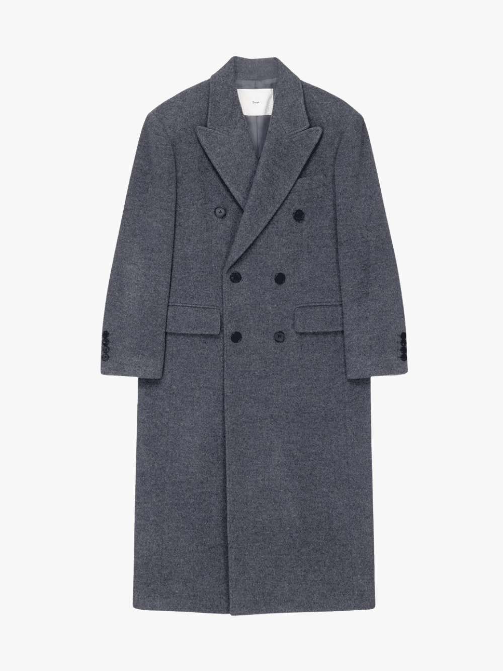 Dunst Tailored Double-Breasted Mantel Grau Meliert Herren