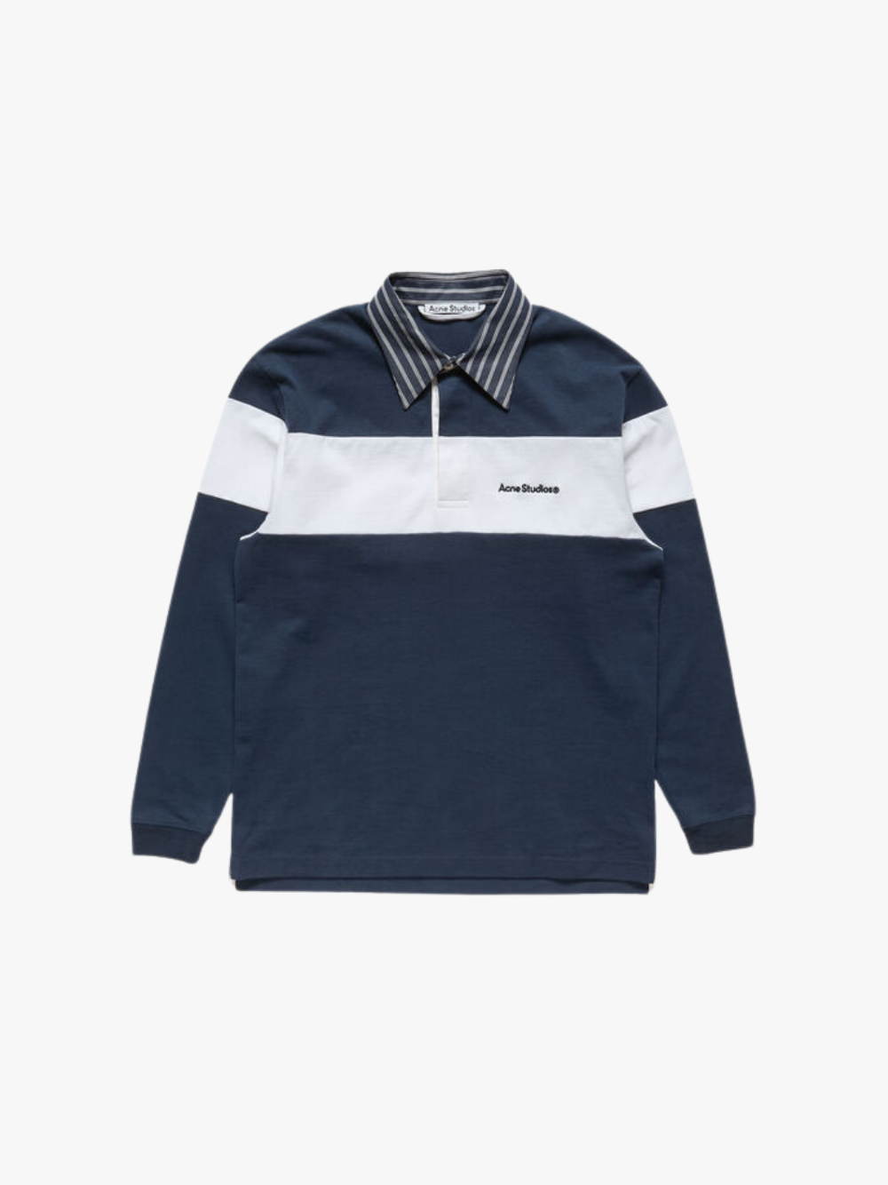 Acne Studios Sweater with Collar Navy Men