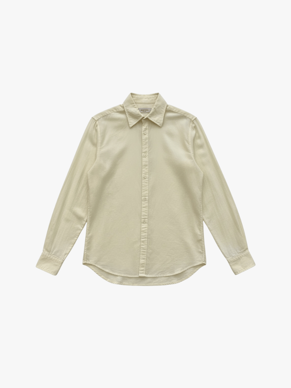 Cellar Door Baumwoll Langärme Bluse Gelb Damen