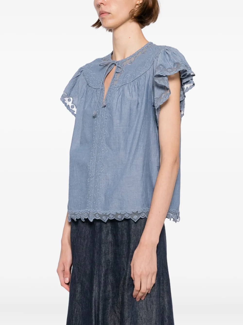 Ulla Johnson Effie Top Blue Women