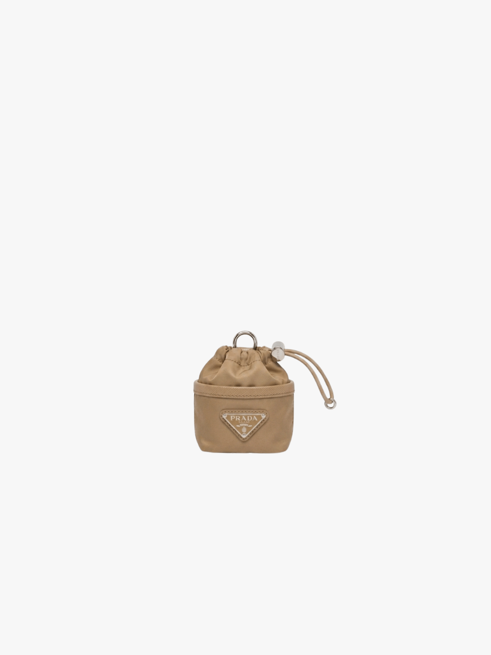 Prada Mini-Pouch Schlüsselanhänger aus Re-Nylon Khaki Herren