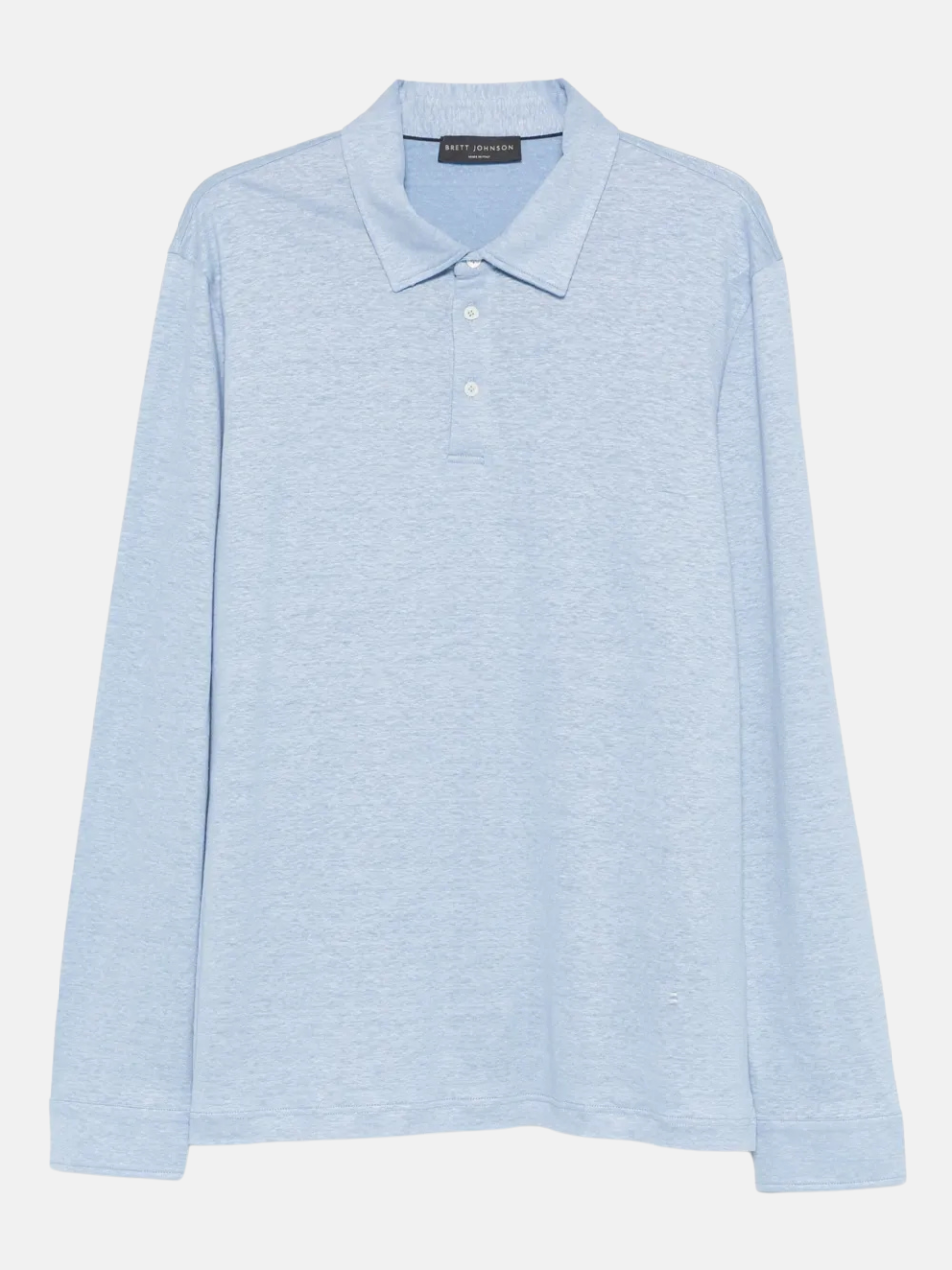 Brett Johnson Long Sleeve Polo Blue Men