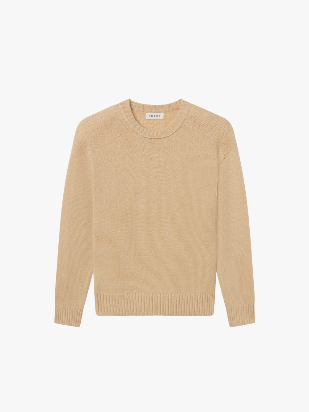 Frame Cashmere Crewneck Sweater Beige Herren