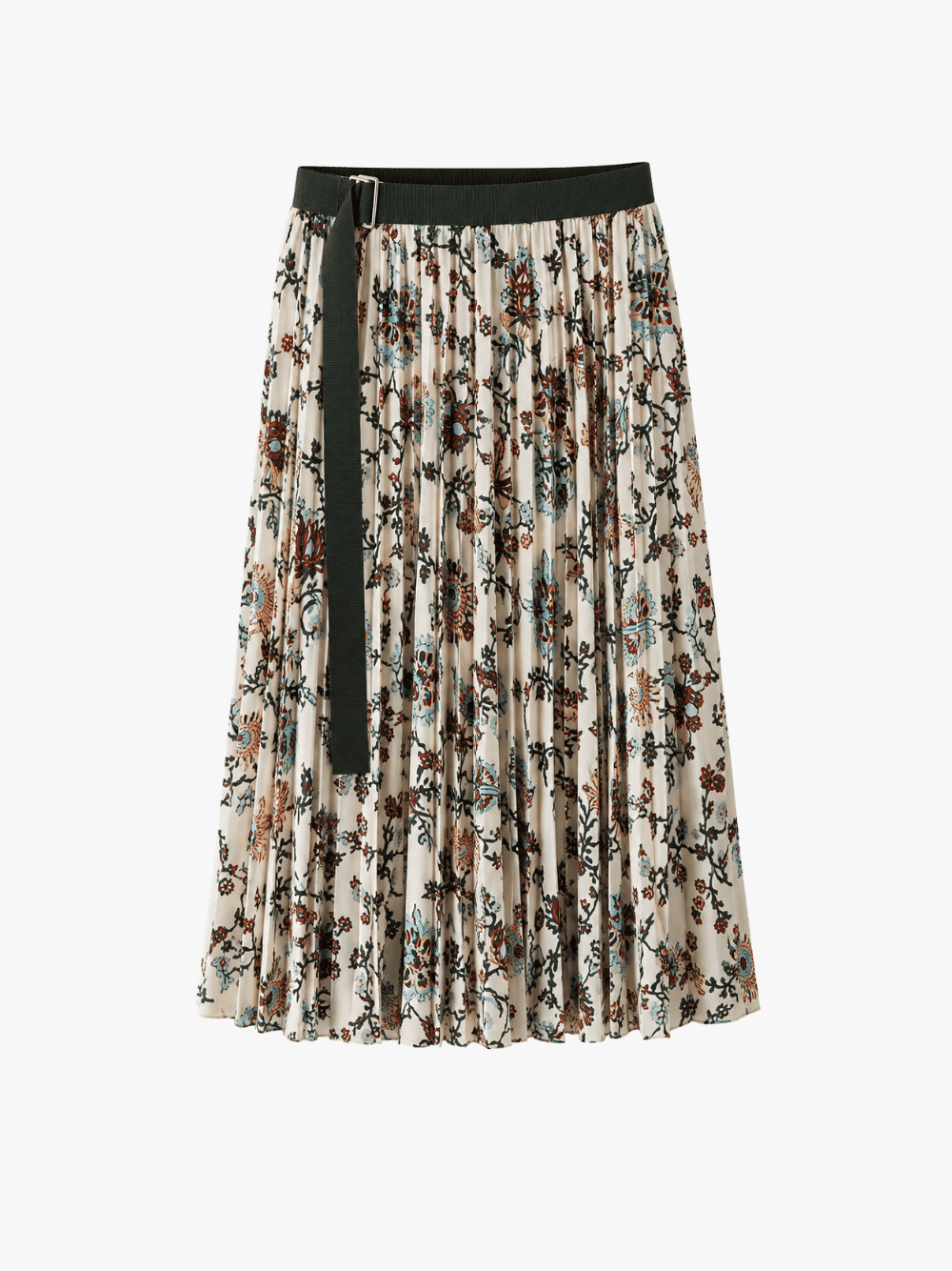 Sacai Floral Print Rock Elfenbein Damen