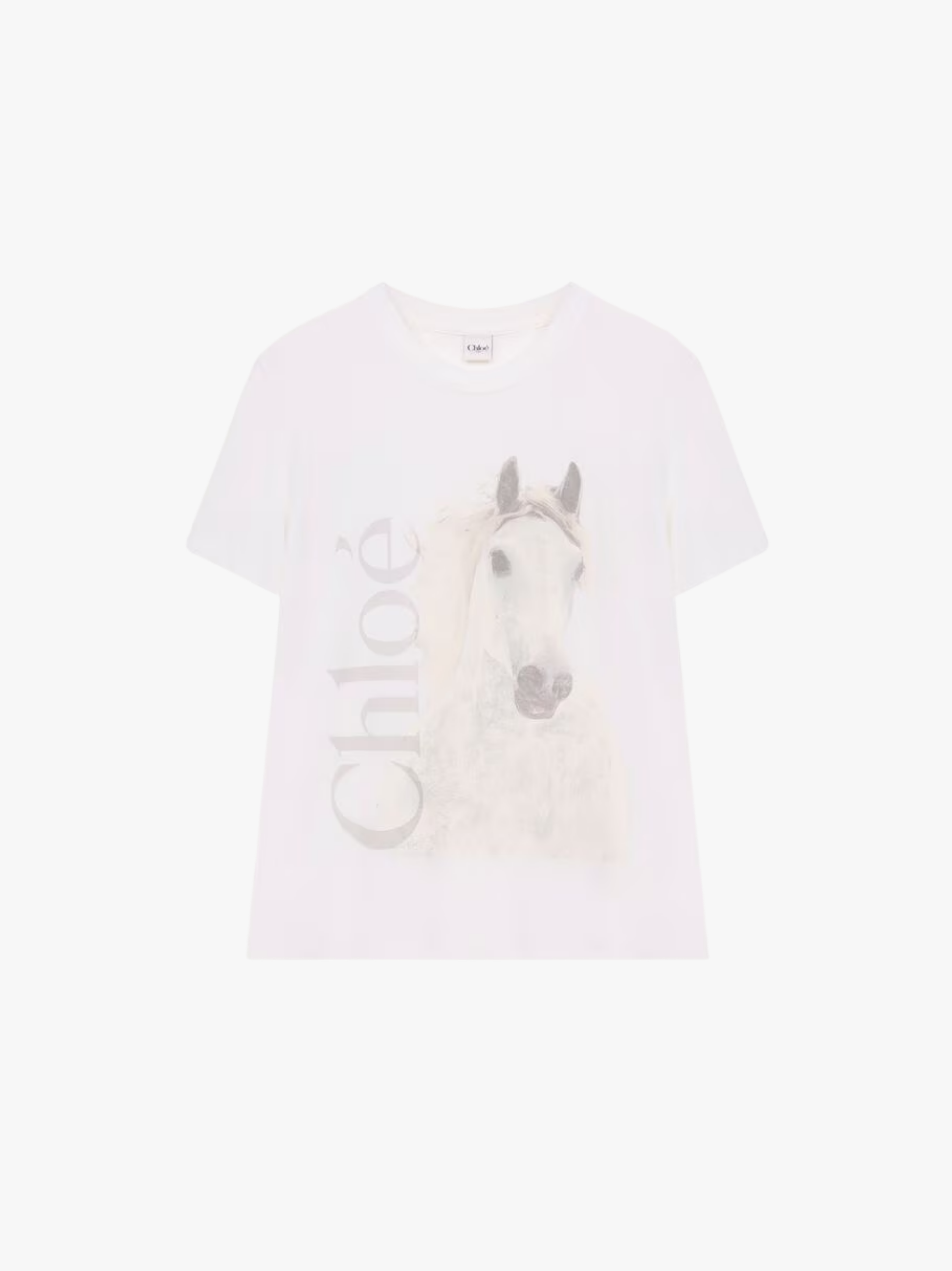 Chloé Organic Cotton Jersey T‑Shirt White Women’s