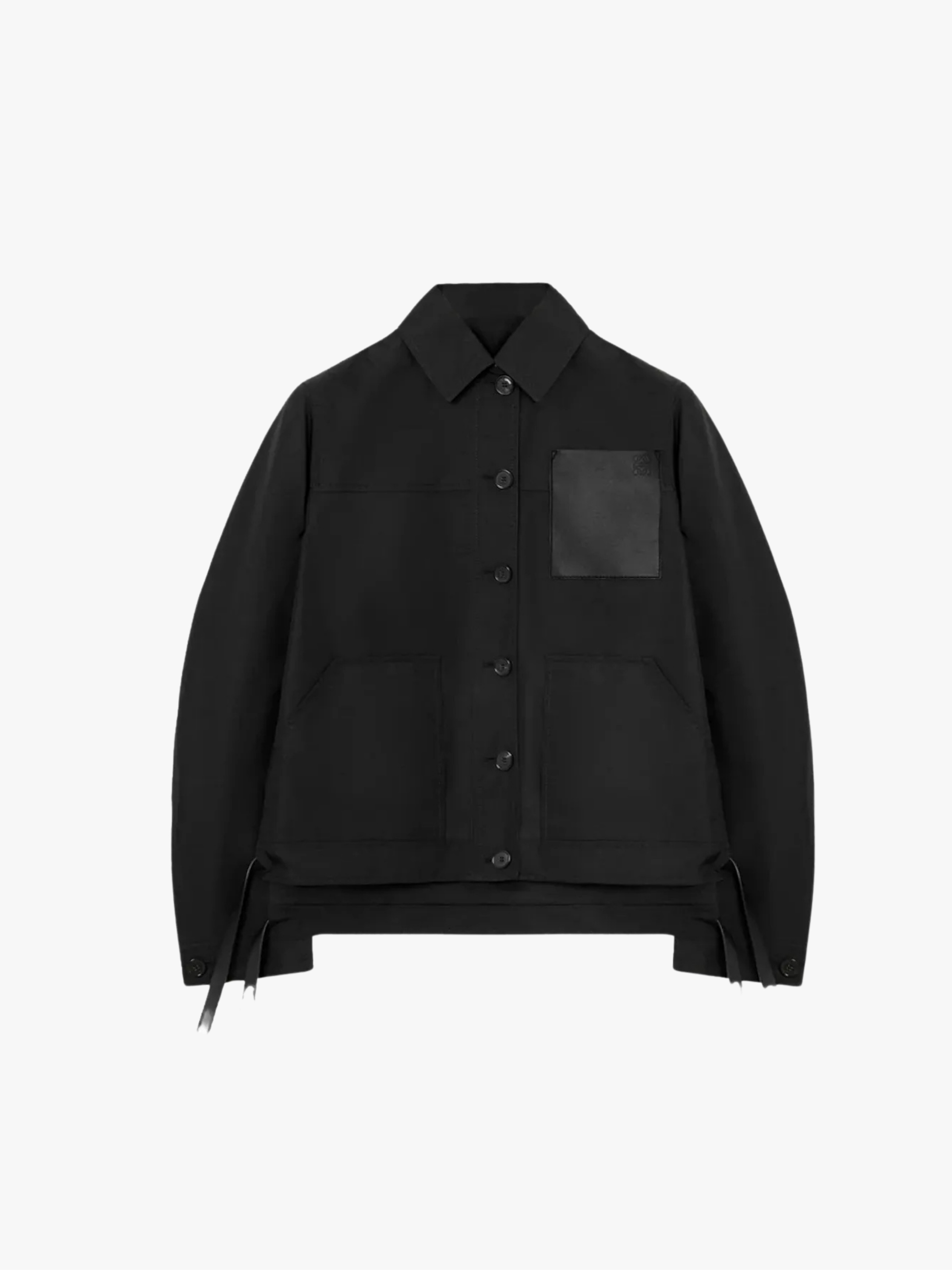 LOEWE Button-Fastening Pocket Jacke Schwarz Damen
