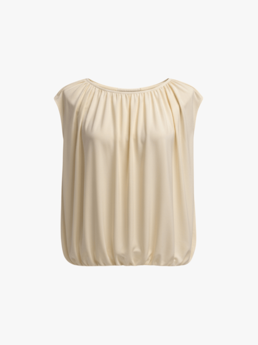 Vince Satin Cropped Flax Top Damen