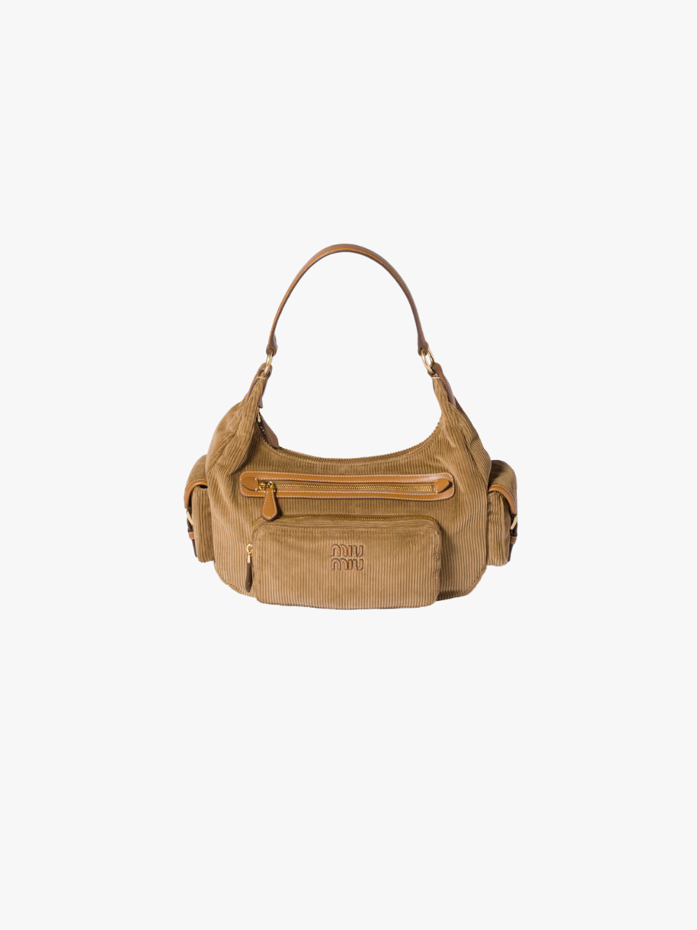 Miu Miu Corduroy Pocket Bag Bag Cinnamon Women