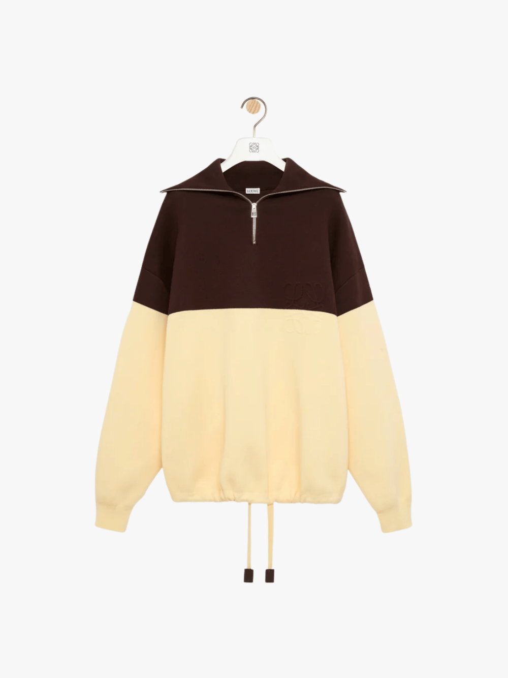 Loewe Sweater in Cotton Brown/Yellow Women