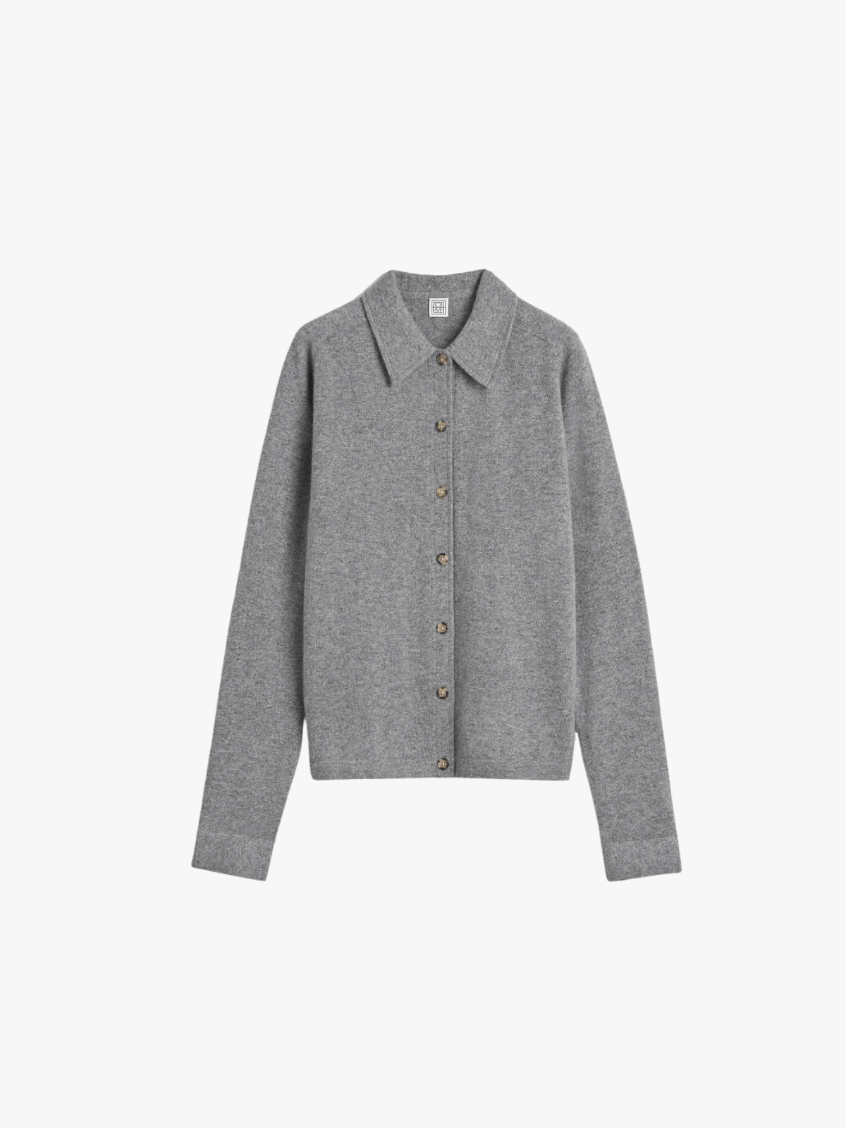 TOTEME Kaschmir-Strickjacke mit Knöpfen Grau Damen