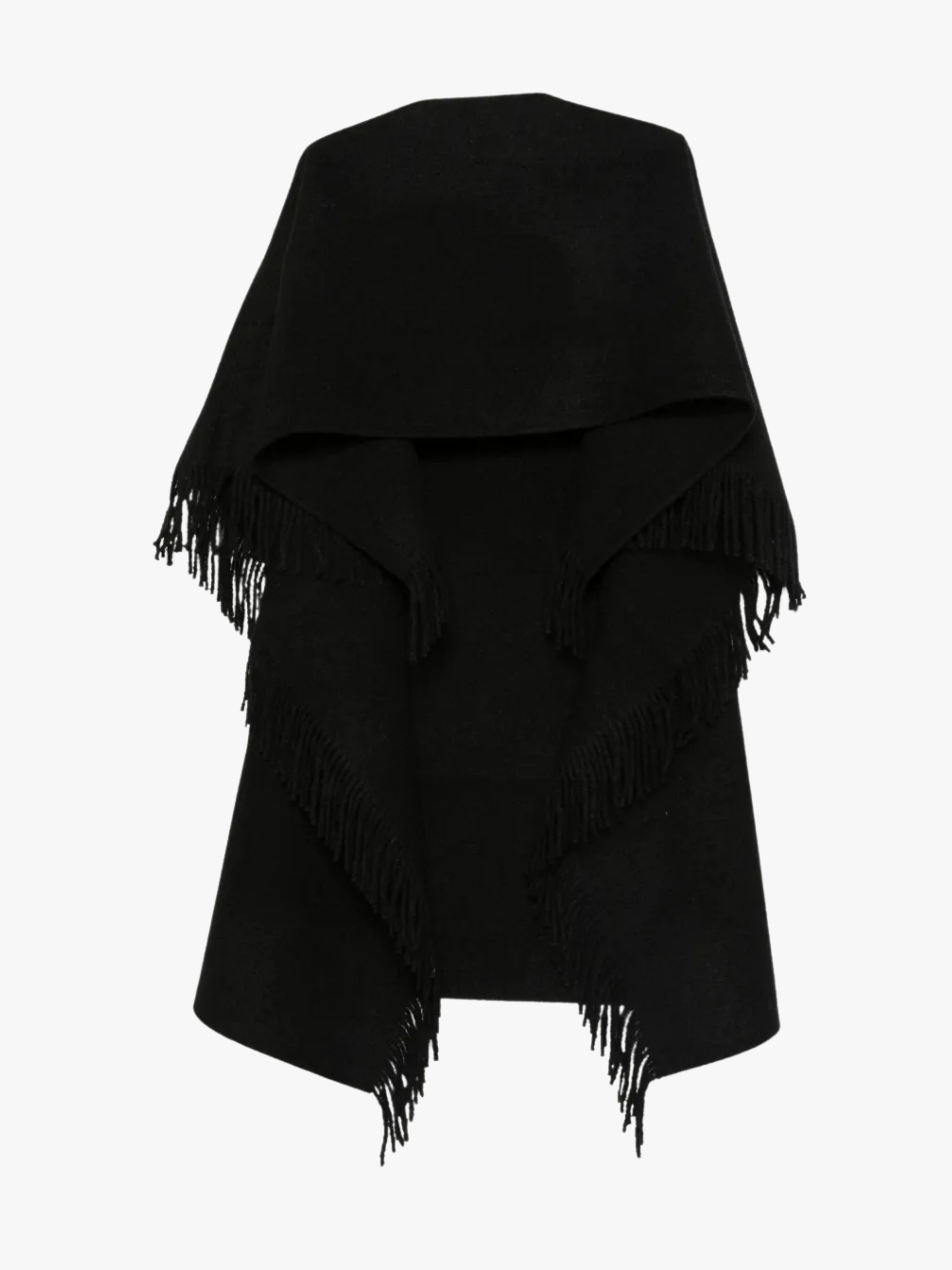 Toteme Schal mit Fransendetail Schwarz Damen Toteme Schal mit Fransendetail Schwarz Damen