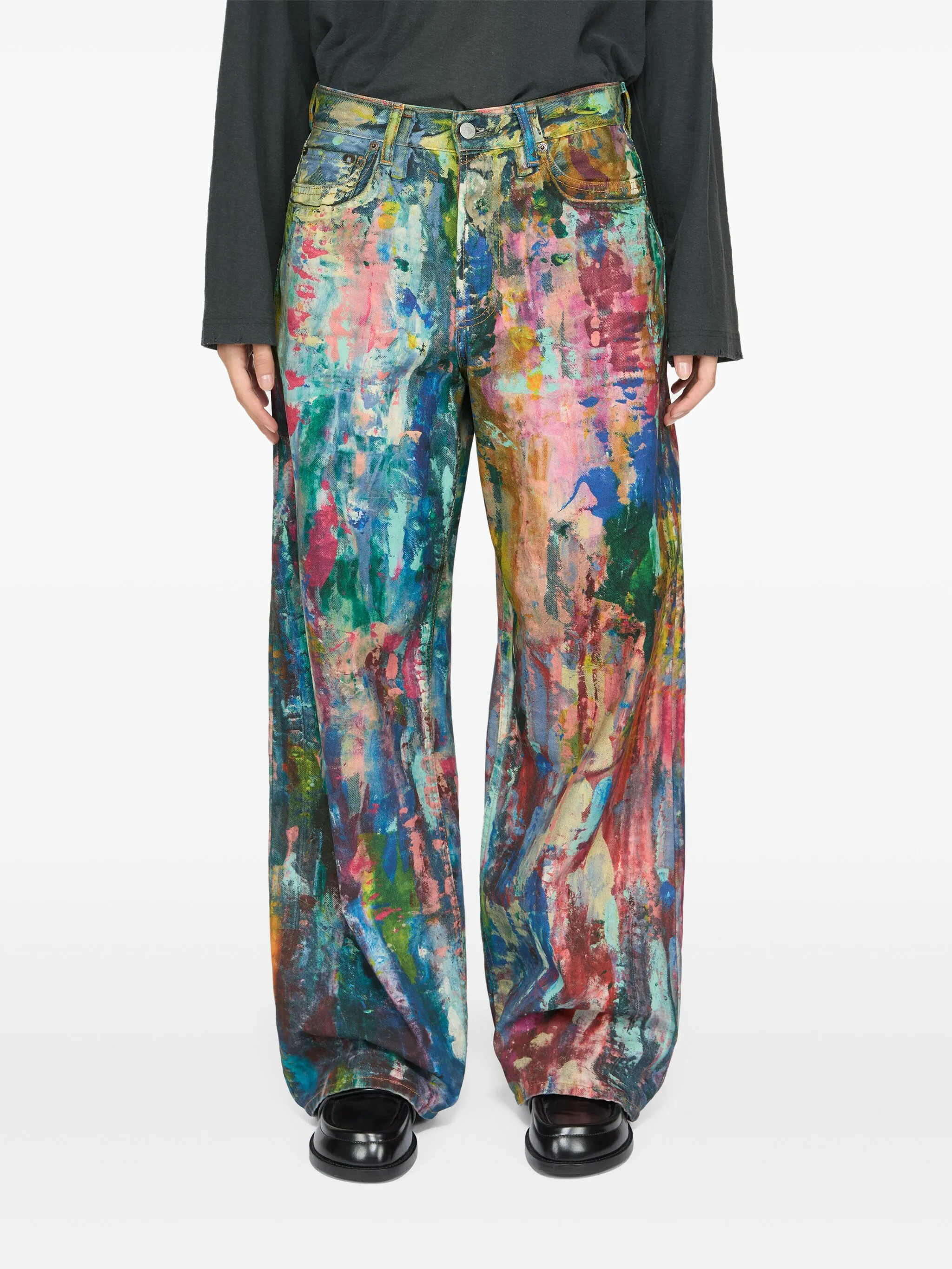 Acne Studios 1981 Wide-Leg-Jeans Blau Damen
