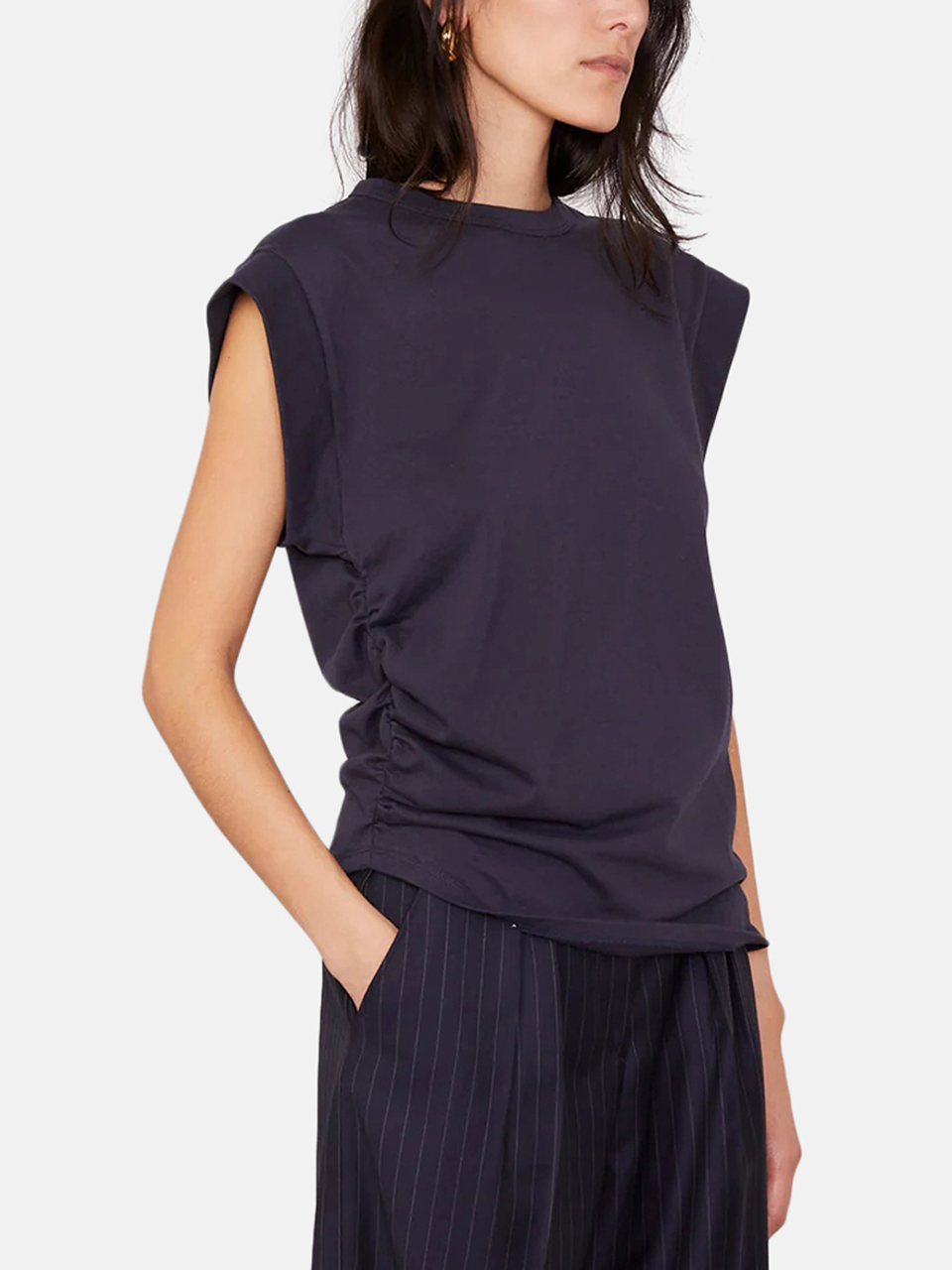 Officine Générale Inaya T-Shirt Cotton Jersey Dark Navy Women