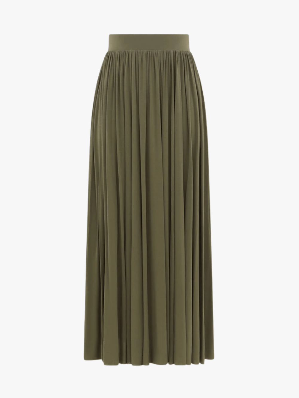 Zimmermann Gathered Midi Skirt Olive Midirock Damen