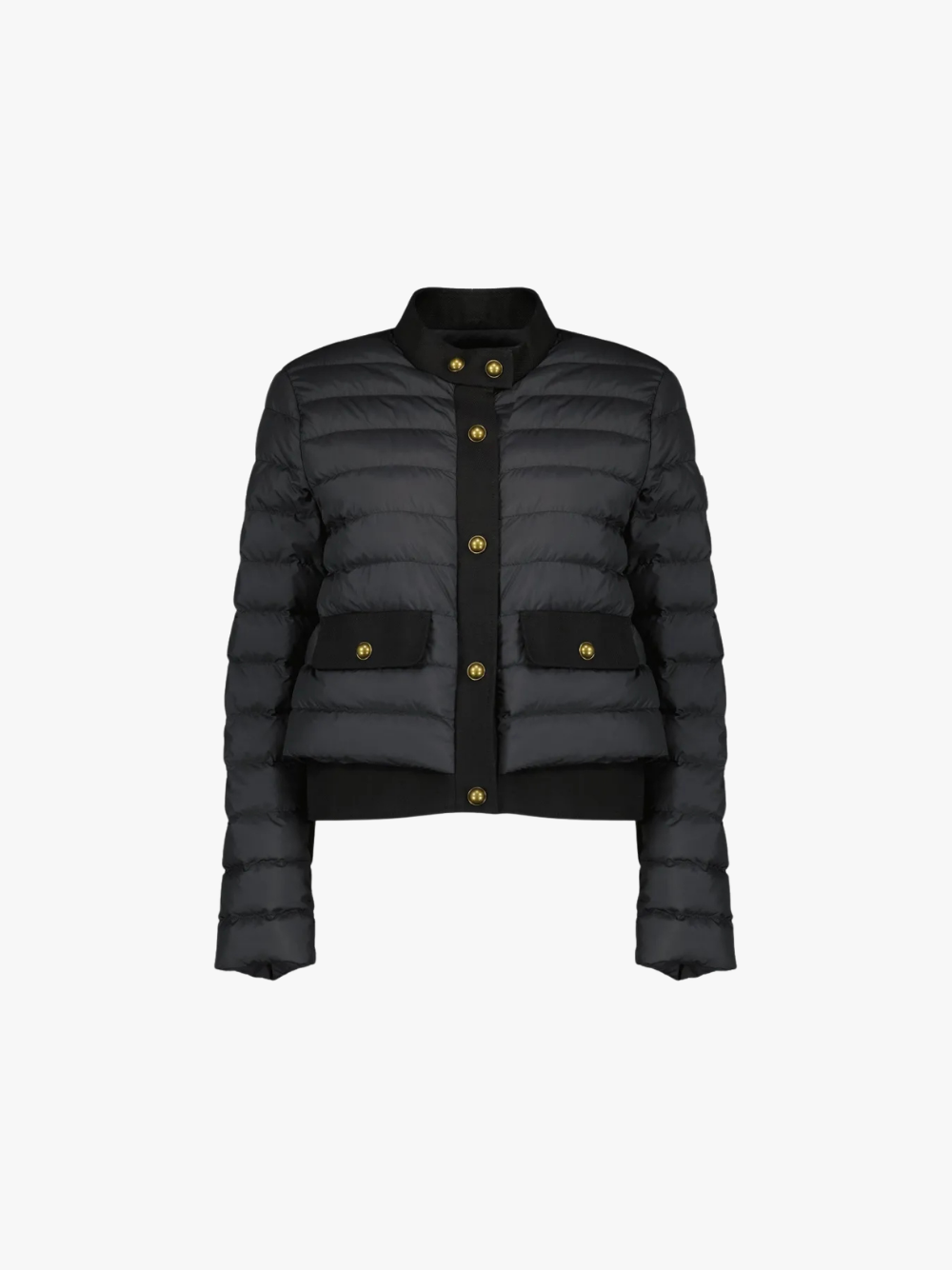 Moncler Gefütterte Jacke Schwarz Damen
