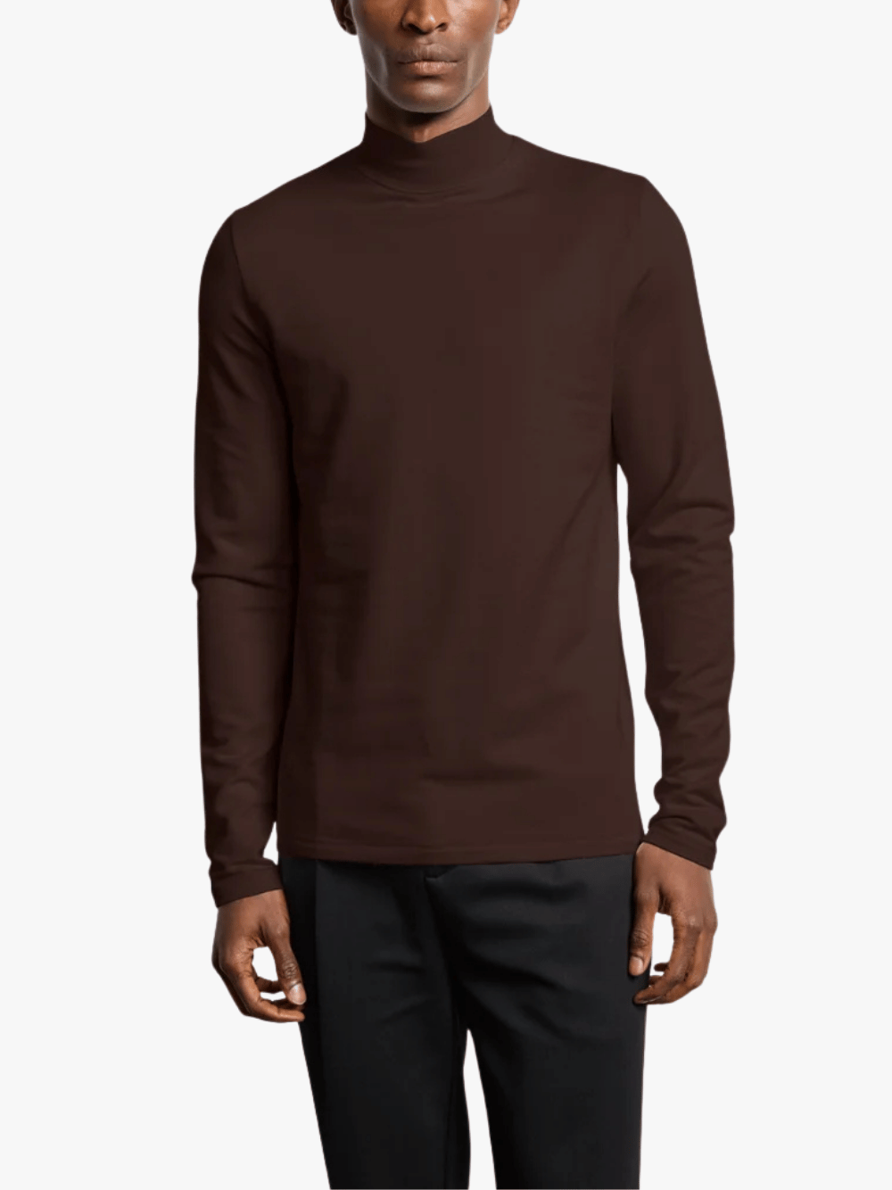 Kiefermann Janken Sweatshirt aus Baumwolle-Modal Espresso Braun Herren