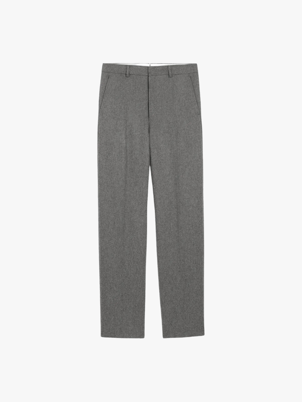 AMI Paris Plissierte Wollhose Grau Herren