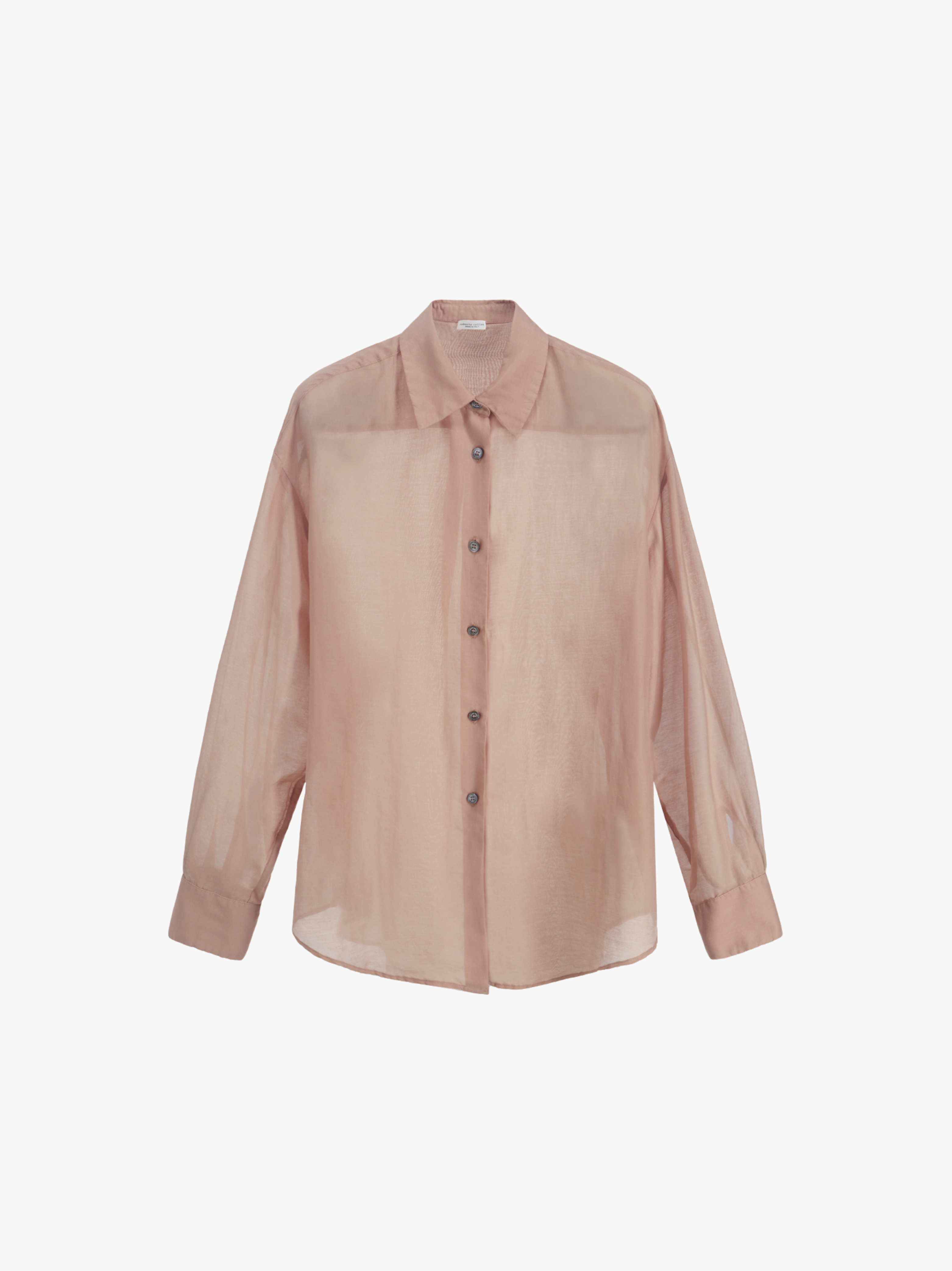 Roberto Collina Halbtransparentes Oversize Bluse Rosa Damen