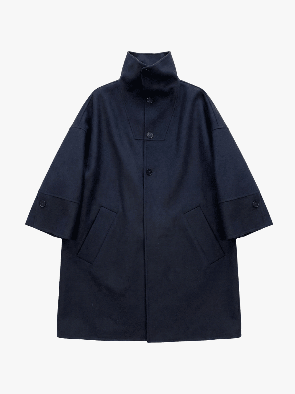 Ain Amor AAarad Wool Mantel Navy Damen