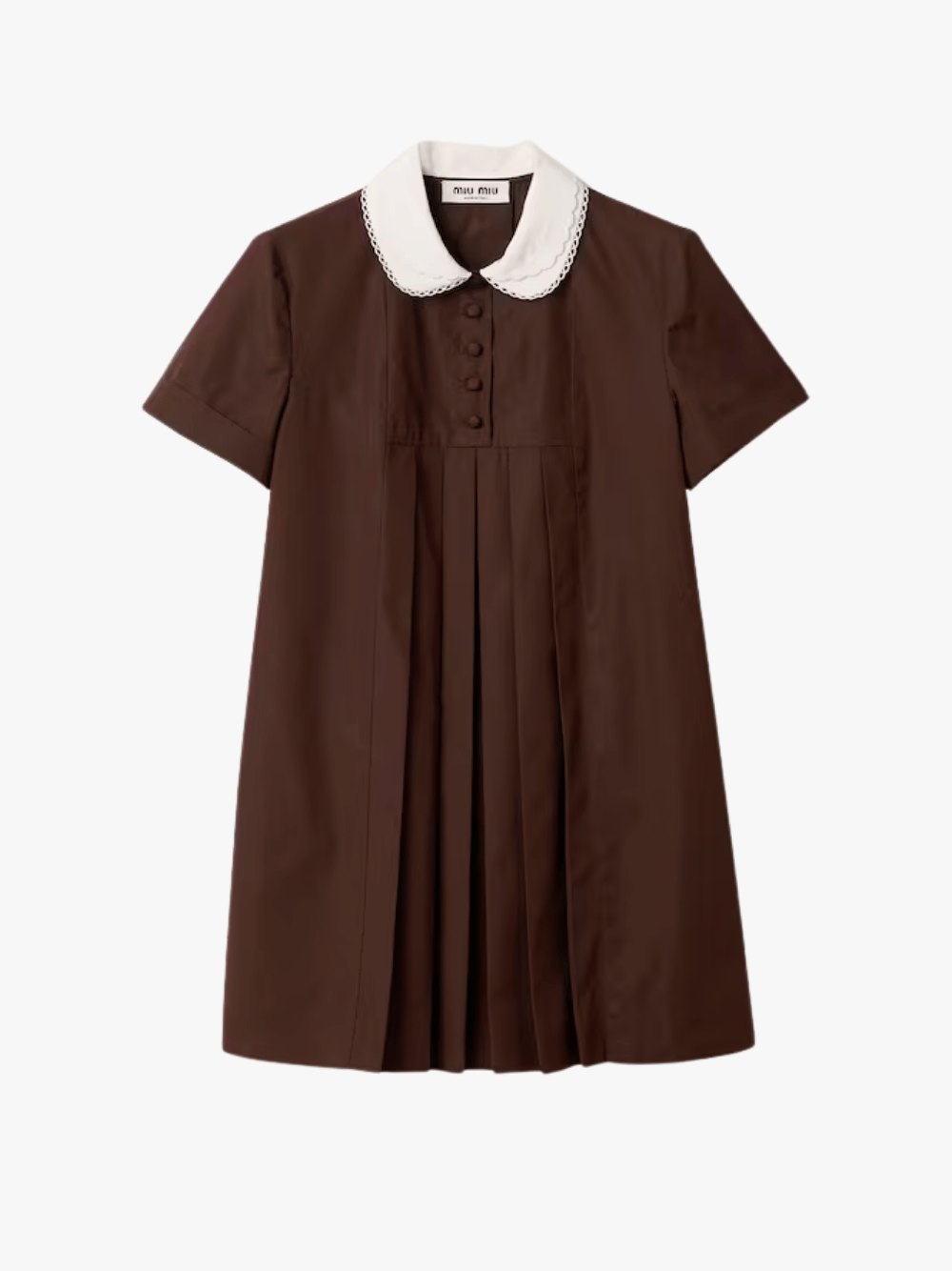 Miu Miu Kleid aus Popeline Ebenholz Damen